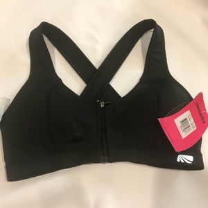 Marika black sports bra